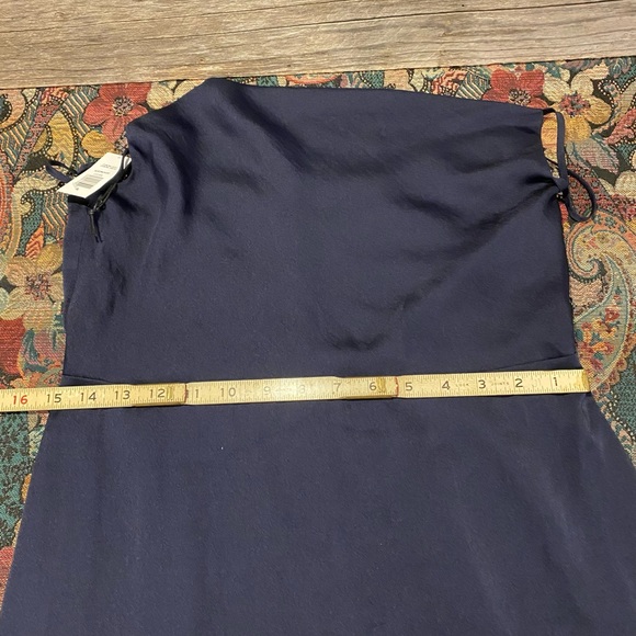 🤡BOGO🤡 NWT Spencer SUNDAY BEST Pure Indigo Satin Strapped Dress - Womens 10 - Picture 10 of 12